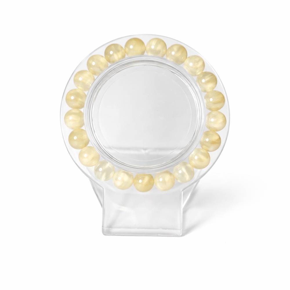 8mm Golden Silk Jade Bracelet